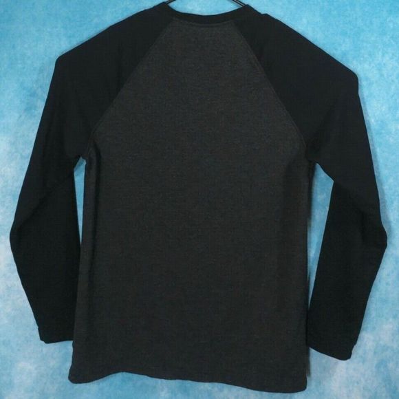 ORVIS Long Sleeve Raglan T-Shirt, Black/Gray, Men's, Size Medium - Picture 2 of 5